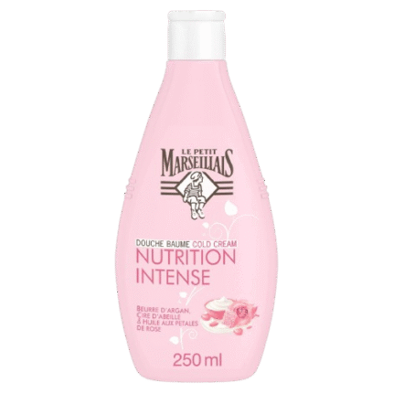Lait Corporel Cold Cream Apaisant Argan, Cire d'Abeille & Rose - Le Petit Marseillais peaux sèches et sensibles 250ml