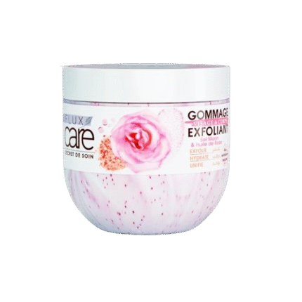 Gommage Exfoliant au Sel Marin & Huile de Rose "Visage & Corps" - Flux tous type de peaux 370ml
