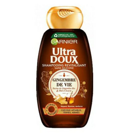 Shampooing Ultra doux Gingembre de vie - Garnier cheveux affaiblis, ternes, abîmés 250ml