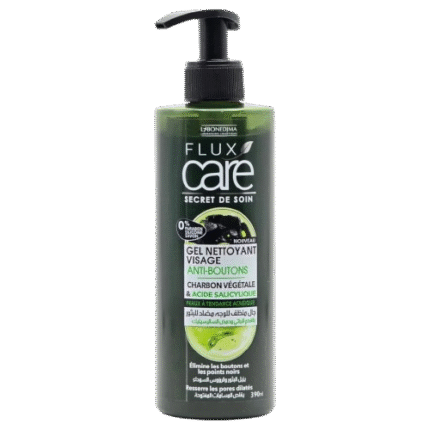 Gel Nettoyant Charbon Végétale - Flux peaux a tendance acnéique 390ml
