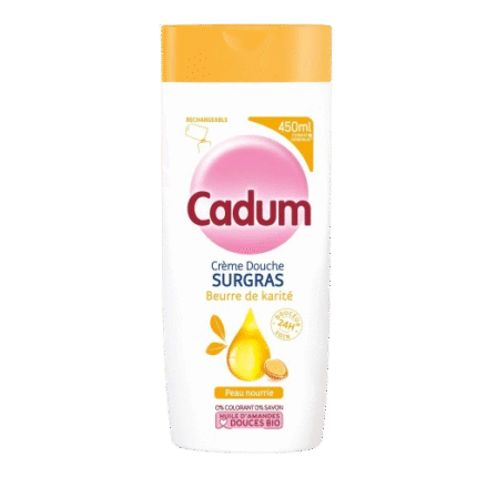 Crème Douche Surgras Beurre de Karité - Cadum peaux sèches 400ml