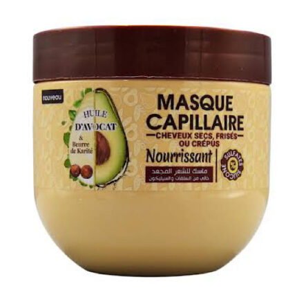 Masque à Huile D'avocat - flux cheveux secs, frises ou crépus 370ml