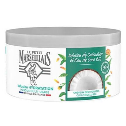 Masque Infusion De Calendula Et Eau De Coco Bio - Le Petit Marseillais cheveux déshydratés 300ml