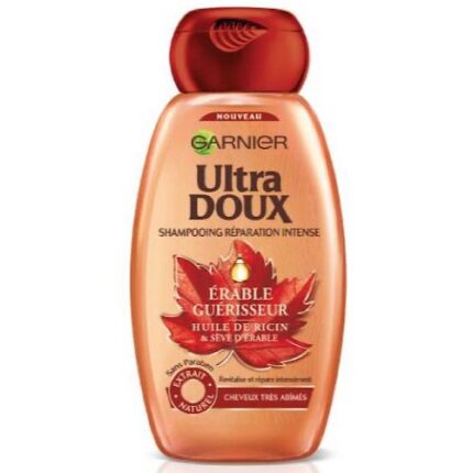 Shampooing Ultra doux Erable guerisseur - Garnier cheveux très abimes 250ml