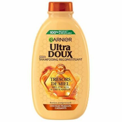 Shampooing Ultra doux trésors de miel- Garnier cheveux fragiles cassants