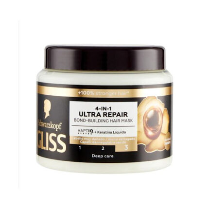 Masque Gliss 4en1 Ultra Repair Bond Building -Schwarzkopf pour cheveux  sec et abimés 400ml
