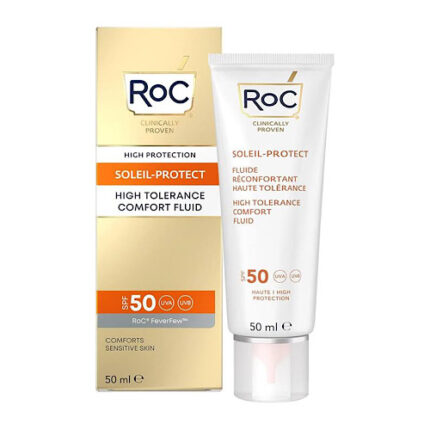 Ecran total Soleil Protect fluide haute tolérance Spf 50 - Roc tous types de peaux 50ml