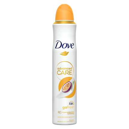 Déodorant fruit de la passion & lait de cacao Advenced Care go fresh - Dove 200ml