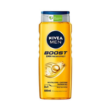 Gel Douche Boost 3en1 Revitalisant à la Caféine - Nivea men 500ml