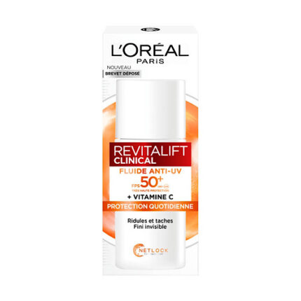 Ecran total Revitalift Clinical Vitamine C Fluide SPF50+ - L’Oréal tous types de peaux 50ml