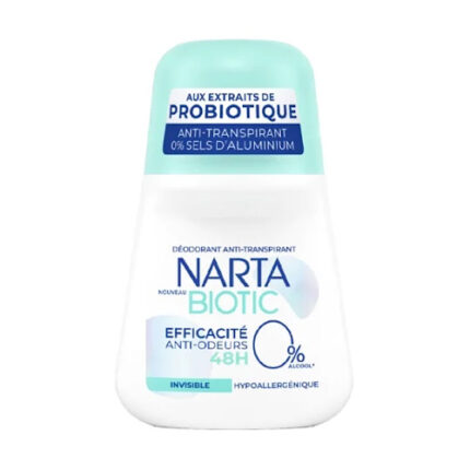 Stick anti odeur biotic invisible 48h - Narta 50ml