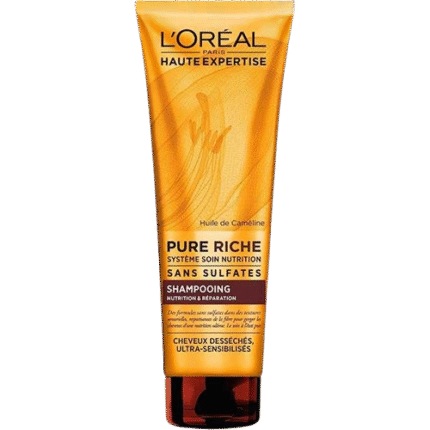 Shampooing Pure Sleek à l'Huile de Tournesol – L’Oréal cheveux rêches et crépus 250ml