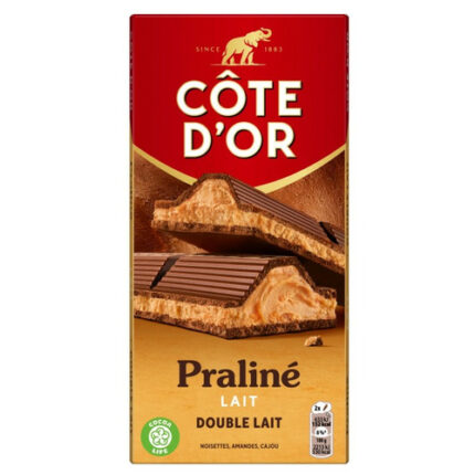 Tablette de Chocolat Praliné Double Lait – Côte d’Or 200g