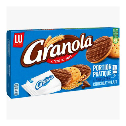 Biscuits Sablés Nappés au Chocolat au Lait Granola - LU 225g