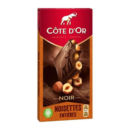 Tablette de Chocolat Noir Noisette Entières – Côte d’Or 180g