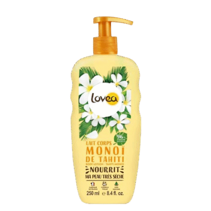 Lait Corporel au Monoi de Tahiti – Lovea peaux très sèches 250ml