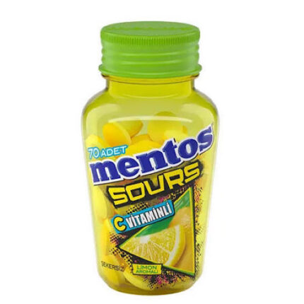 Chewing-gum Sours goût citron – Mentos 49g