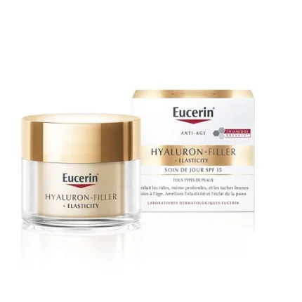 Crème hydratante Hyaluron filler+Elasticity soin de jourSPF15-Eucerin soin anti-age pour peaux matures 50 ml