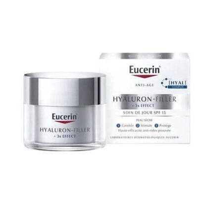 Crème hydratante Hyaluron-filler+3x effect soin de jourSPF15-Eucerin soin anti-age pour peau sèche 50 ml
