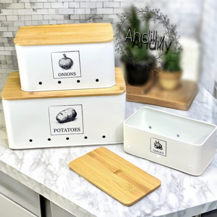 Série de boîtes en métal pour cuisine