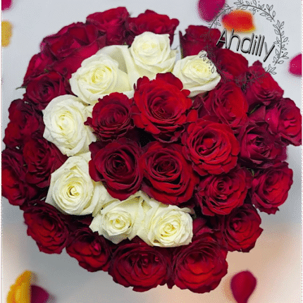 Box florale avec lettre