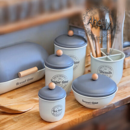 Série de boîtes en métal pour cuisine