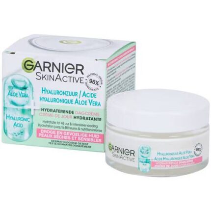 Crème de Jour Hydratante SkinActve Aloe Vera-Garnier peaux sèches et sensibles 50ml