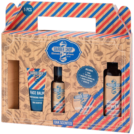 Coffret Cadeau Homme - Barbershop Haircuts & Shaves x5 pièces