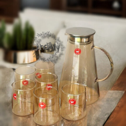 Service a jus ou eau avec carafe et verres
