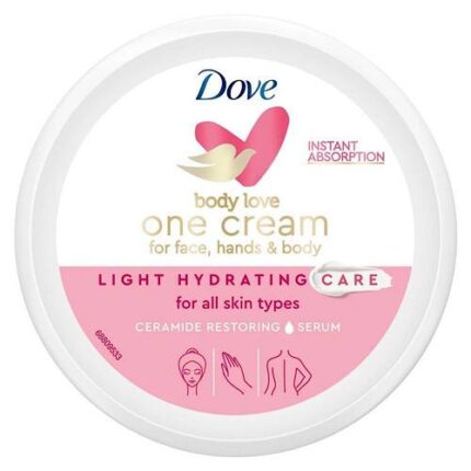 Crème hydratante Body Love one cream-Dove tous types de peau 250ml