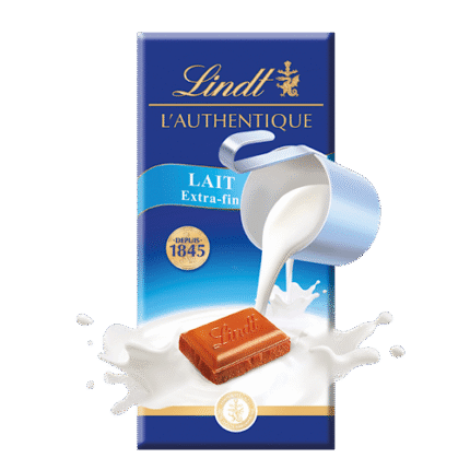Tablette L’Authentique Lait Extra-fin – Lindt 100g