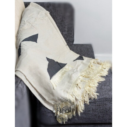 Plaid beige & grise