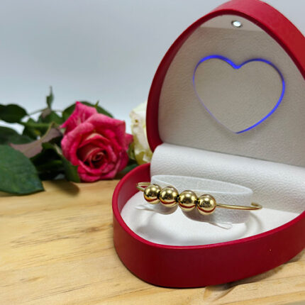 Bracelet à billes en acier inoxydable pour femme