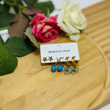 Boucles d’oreilles en acier inoxydable