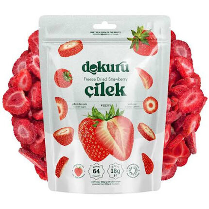 Chips de fraises lyophilisées sans sucre - Dokuru 18g