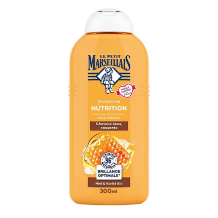 Shampooing Nutrition Miel & Karité bio – Le petit marseillais cheveux secs cassants 300ml