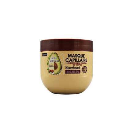 Masque capillaire nourrissant à Huile D'avocat & beurre de karité - Flux Care cheveux secs, frises ou crépus 370ml