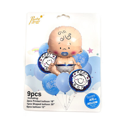 Ballons décoratifs 3D naissance (9pcs)