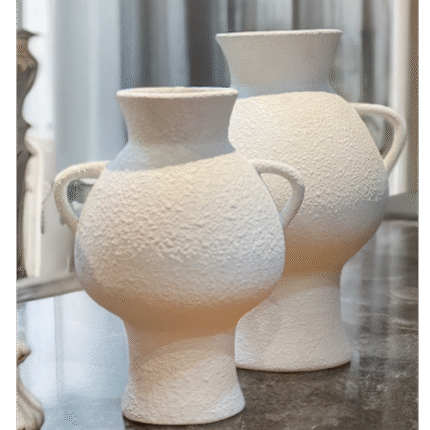 Vase en poterie artisanale style grec ancien