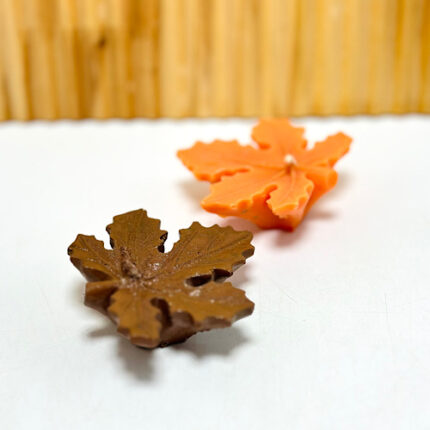 Mini Bougie en Forme de Feuille d'Automne