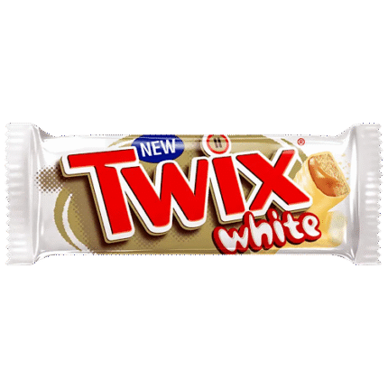 barre de chocolat blanc Twix – Mars 50g