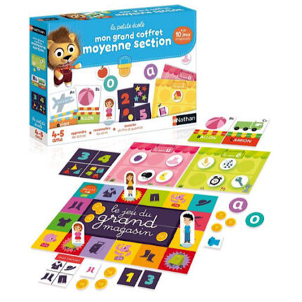 Jeu mon grand coffret moyenne section le petit école - Nathan