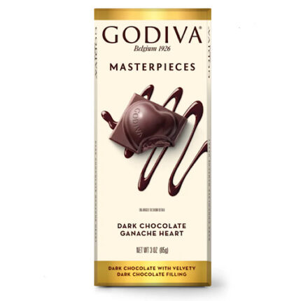 Tablette chocolat noir ganache heart Masterpieces – GoDiva 86g