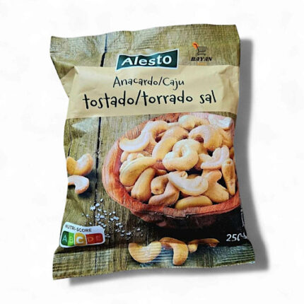Noix de Cajou toastées Salées – Alesto 250g