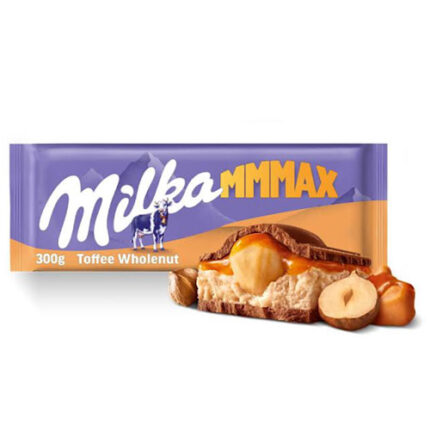 Tablette chocolat aux caramel & noisettes entière Max – Milka 300g