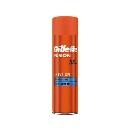Gel à Raser Hydratant au Beurre de Cacao - Gillette Fusion x5 200ml