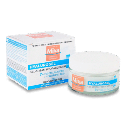 Crème hydratante Hyalurogel - Mixa pour peau normale à sèche 50ml