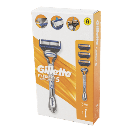 Rasoir fusion 5 Sport +3 recharges - Gillette