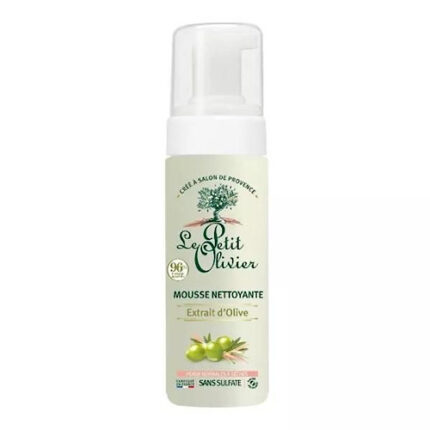 Mousse nettoyante Extrait d'olive - Le petit olivier 150ml