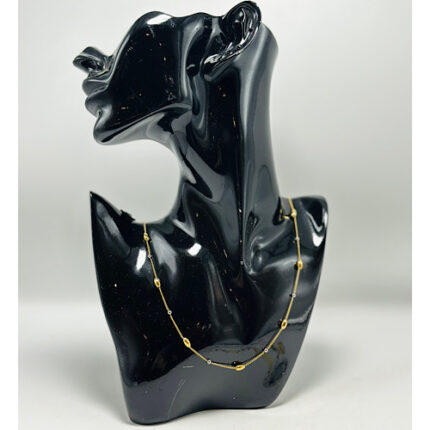 Collier motif grain de riz en acier inoxydable